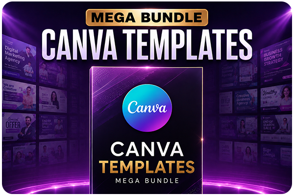 Canva Templates Mega Bundle – premium editable Canva templates