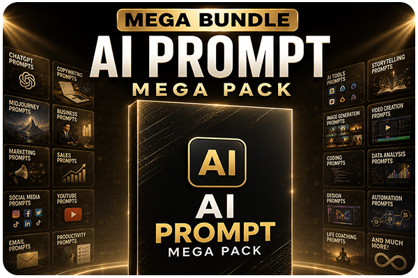 AI Prompt Mega Pack – premium AI prompts for creators and businesses