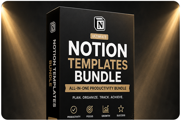 Notion Template Bundle – all-in-one productivity templates for planning and organization