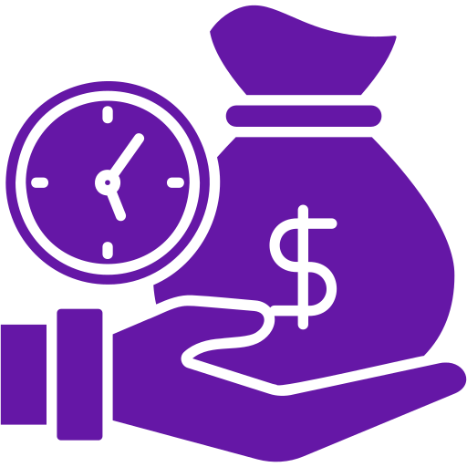 Save time & money icon